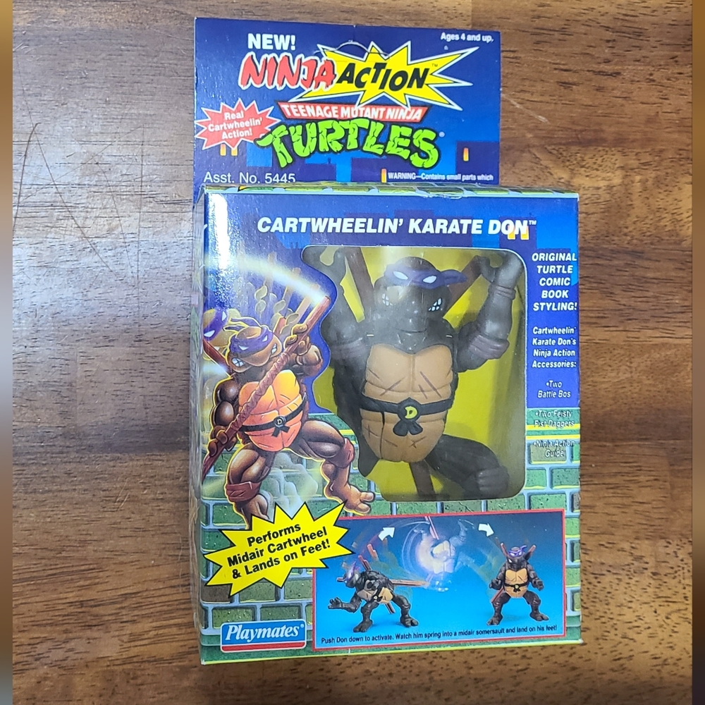 Ninja Turtles vintage cartwheelin karate Donatello - Picture 2 of 9